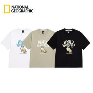 내셔널지오그래픽 반팔티 여름 캐주얼 트레져 컨셉 크루 그래픽 세미오버핏 반팔 티셔츠