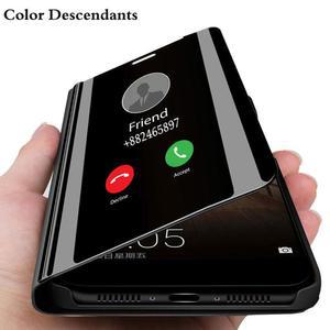 갤럭시 노트 8 N950F/DS Note8 용 자기 전화 케이스 뒤집기 노트 8 S24 S25 용 스마트 미러 케이스 Etui Capa 커버