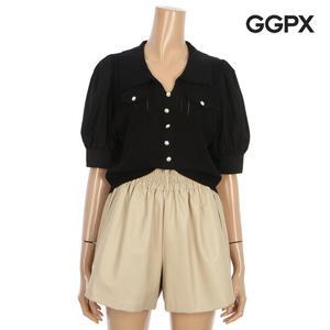 [롯데백화점]지지피엑스 카라 진주 펀칭 니트 블라우스GO5SH010F