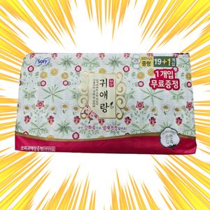 쏘피 바디피트 귀애랑 생리대 날개형 중형 20개입 x 4개