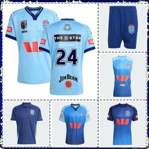2025 NSW BLUES STATE 호환 OF ORIGIN 홈 럭비 저지 사이즈 S--5XL (이름 및 번호 프린팅)