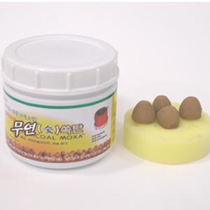 황토무연쑥탄(95g)/연기 냄새가 없는 무연쑥탄/황토뜸