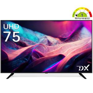디엑스 75인치 4K UHD LED TV 대형 모니터 티비 D750XUHD