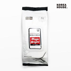 베이킹 소다 고급 물청소포 30매 캡형 찌든때 막대걸레 물티슈 일회용 밀대용