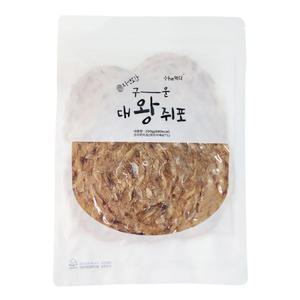 [품질보장] 더먹다 자연오감 구운 대왕 쥐포200g 두툼한쥐포 주전부리