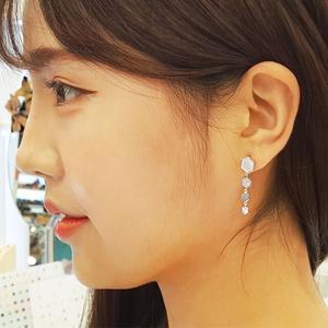 육각자개 은침귀걸이 (OE111)