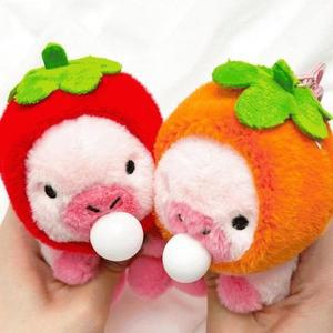 [기타]킹받는선물 친구선물 아기돼지 과일모자 방울 포인트 (WFHBHNH)