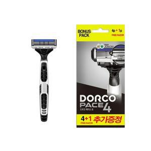 도루코 페이스4  4중날 휴대용 일회용 면도기 (4+1)개입 1개