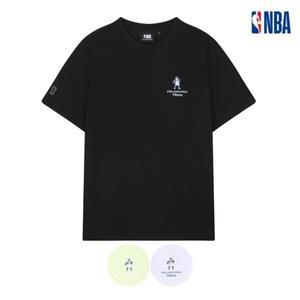 [롯데백화점]엔비에이 남여공용 캐릭터 루즈핏 반팔티셔츠 (N222TS122P)