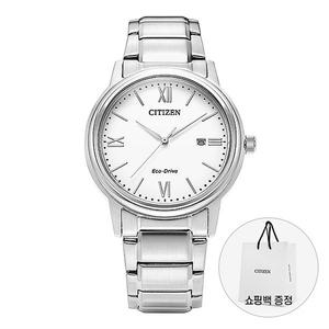 시티즌 남성 메탈 손목 시계 에코드라이브 AW1670-82A
