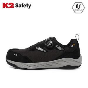 [케이투[K2]][K2 세이프티] 케이투세이프티 LT-106(BK) 천연가죽 코듀라 메쉬 경작업용 다이얼 안전화