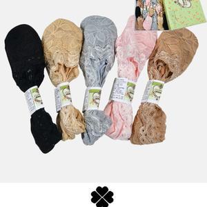 세련된 컬러 우아한 플라워 레이스 숙녀 덧신여자 여성 여름용 추천 구두 블로퍼 편안한 양말