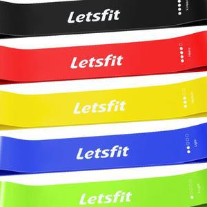 Letsfit렛츠핏 라텍스운동밴드 5색 5단계루프밴드1SET 홈트레이닝