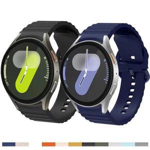 삼성 워치 7, 6, 5 프로용 정품 실리콘 밴드, 갤럭시 6 클래식용 FE 스포츠 팔찌, 44mm, 47mm 스트랩