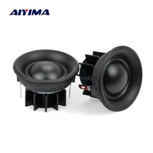 AIYIMA 2Pcs 10W 1.5인치 트위터 확성기 고음 미니 휴대용 실크 필름 스피커 4 Ohm 6 40MM