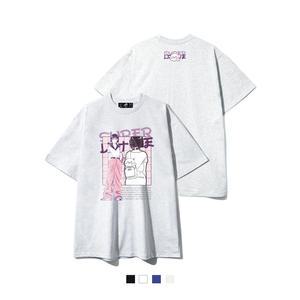 CARTOON GIRL 오버핏 반팔 티셔츠 (GOS2-5SP163)