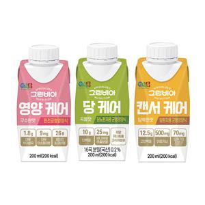 그린비아 영양 당 캔서 케어 200ml 18팩  경구3종 균형영양식 성인 노인 환자