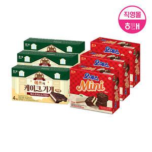 해태 예쓰의 케이크 가게 에스프레소&크림 (140g X 3개) + 오예스 미니 (192g X 3개)