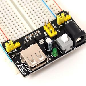 브레드보드 전원공급모듈 빵판전원 아두이노 3.3V 5V 코딩