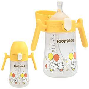 순수아 원터치 빨대컵 240ml