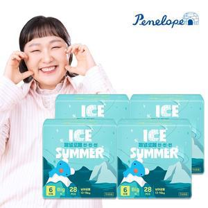 씬씬씬 아이스 썸머 팬티 기저귀 빅형 28매x4팩