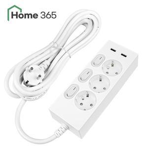 [홈365] 국산 USB 멀티탭 개별스위치 3구 3m / 고속충전 멀티콘센트
