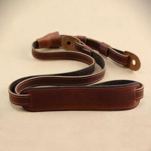 [루이지][Luigis] 루이지 레더 카메라 넥 스트랩 (with Pad) Rally-Brown