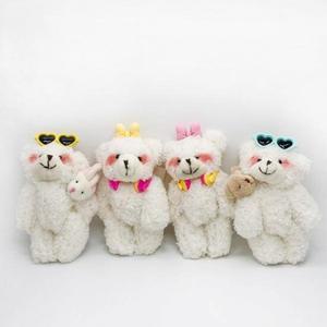 LM-0246 리본 선글라스 곰돌이 인형 키링 인형키링 곰인형키링