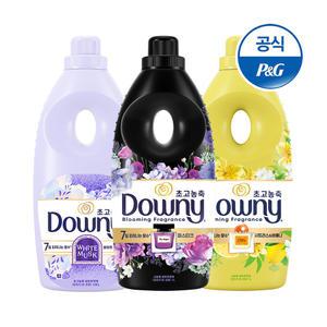 다우니 초고농축 섬유유연제 탈취파워/실내건조/삶음탈취/생화향기 모음딜 1Lx3개