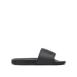 몽클레어 남성 블랙 슬라이드 슬리퍼 BASILE SLIDES4C00020-M2999999