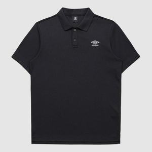 [엄브로] 쿨피케 솔리드 카라 반팔 티셔츠 BLACK UQ321CTS71