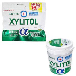 자일리톨껌 자일리톨 알파 껌 오리지널 리필 102g + 용기 86g