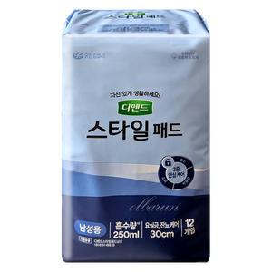 NEW디펜드 스타일 패드 남성용 프리 12매x1팩 /요실금패드 기저귀