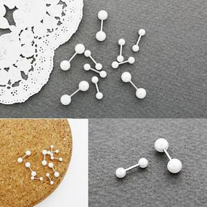 더블진주볼피어싱(4mm,6mm) [PC164]