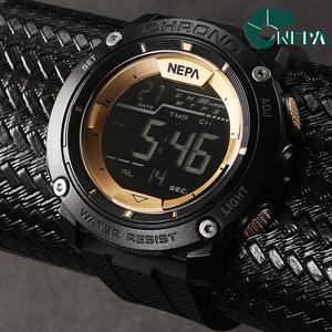 [네파] NEPA  학생 방수 전자 스포츠 남성 남자 군인시계 N352-BLACK