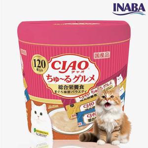 이나바 챠오츄르 대용량 버라이어티팩 참치 해물믹스 120개입(SC-215)