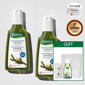 [라우쉬][선물포장] [더블기획] 라우쉬 씨위드 디그리징 샴푸 200ml+GIFT