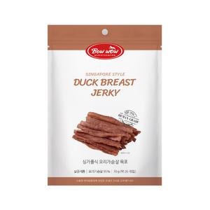 바우와우 부드러운육포 노견 아기강아지 간식 싱가폴식 오리가슴살 육포 70g