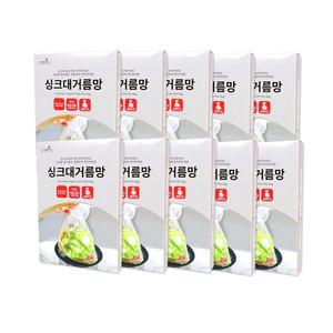 [잡동산이]더웰 싱크대거름망(대형 30매)-10개 배수구망 씽크대망 음식물거름망 싱크대망