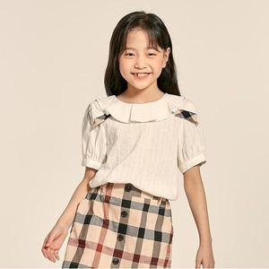 [보리보리/닥스 리틀]닥스키즈 크림 리본디테일 블라우스 (DRM11XB71M_CR)