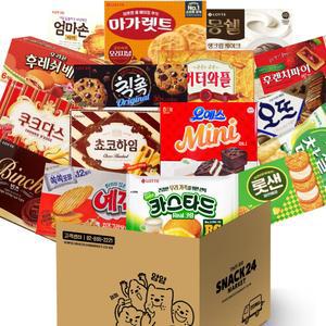 스낵24 탕비실 사무실 꽝꽝 박스과자세트 16p