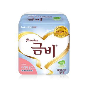 금비 와이드 매직벨트 실속 특대형 40매 10매X4팩 성인용 기저귀