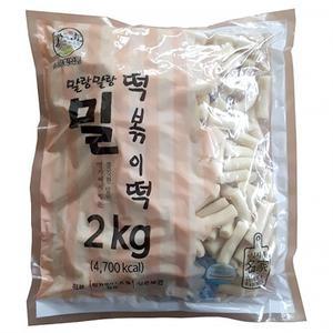 송학 말랑말랑 밀떡볶이쫄깃한 대용량 밀떡2kg X 6개