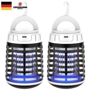 (1개+1개)짐머만 LED 무선 전기 모기퇴치기 포충기 캠핑용 충전식 ZMK-5603W