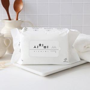 [기타]아기물티슈 50gsm 화이트 캡형 100매 x 20팩