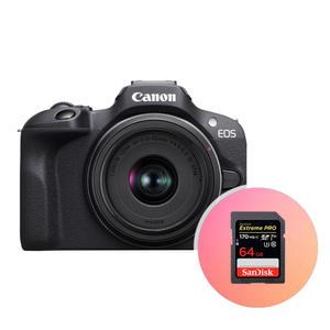 캐논 EOS R100 18-45 KIT 미러리스 카메라 (64GB 포함) ok