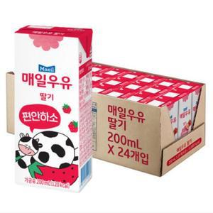 매일유업 매일우유 딸기 200ml x 72개