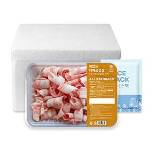 올스탠다드 뼈없는 대패삼겹살 1kg x 4팩