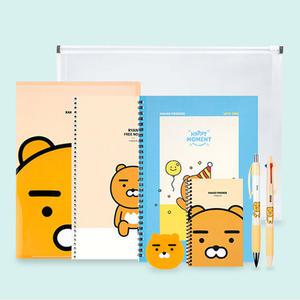 카카오프렌즈 문구세트 8종 캐릭터 랜덤 어린이 초등학교 유치원 입학 졸업 선물 생일 필기구 학용품 볼펜