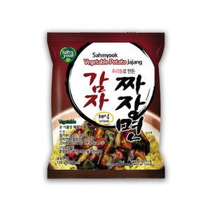 삼육 우리밀 채식 감자짜장면  x 4봉 채식 짜장라면 비건(Vegan)식품